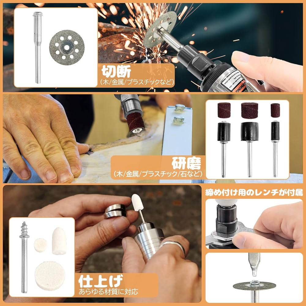 【即日発送】16π 未使用品　ルータービット Amazon | Socpuro リューター用 アクセサリー【 砥石＋ バフ ＋